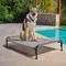 Show in main carousel: Veehoo Outdoor Elevated Dog Bed, Black Silver, Large slide 9 of 11
