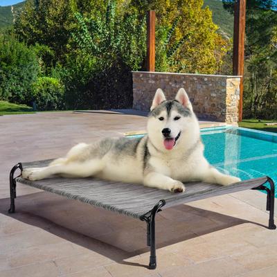 Show full view: Veehoo Outdoor Elevated Dog Bed, Black Silver, X-Large slide 10 of 12