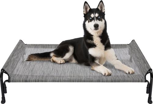 Show full view: Veehoo Outdoor Elevated Dog Bed, Black Silver, X-Large slide 4 of 12