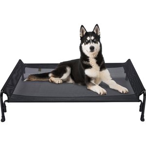 Veehoo Outdoor Elevated Dog Bed, Black, X-Large