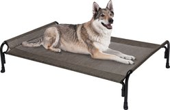 Veehoo Outdoor Elevated Dog Bed, Brown, Large