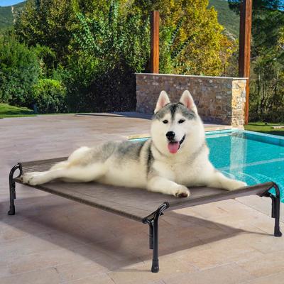 Show full view: Veehoo Outdoor Elevated Dog Bed, Brown, X-Large slide 9 of 11