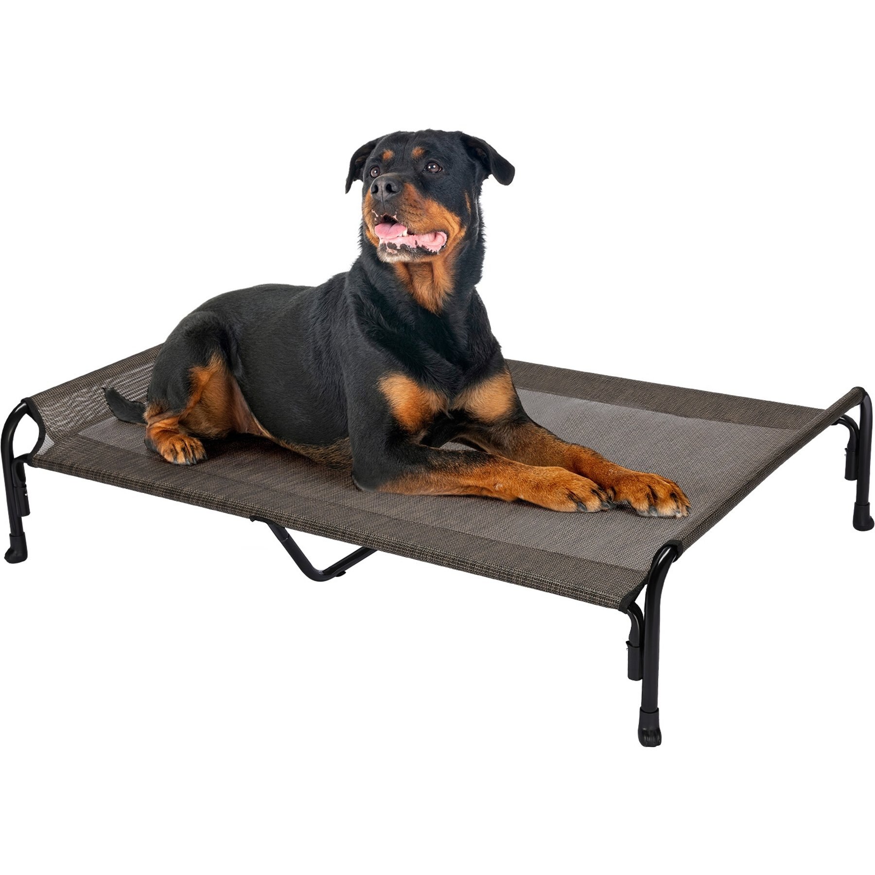 Veehoo Outdoor Elevated Dog Bed, Brown, XX-Large