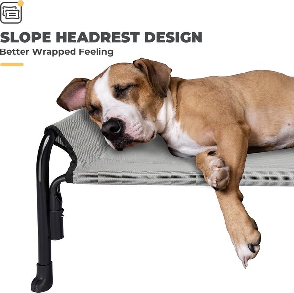 Show full view: Veehoo Outdoor Elevated Dog Bed, Sky Grey, Large slide 4 of 11