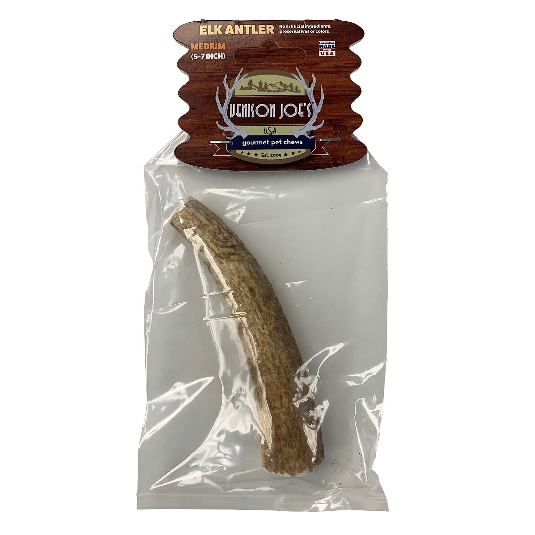 Venison Joe's Elk Antler Dog Treat, Medium
