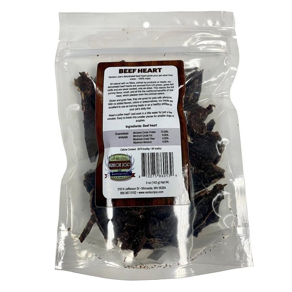 Venison Joe's Single Ingredient Beef Liver Dehydrated Dog Treat, 5-oz bag