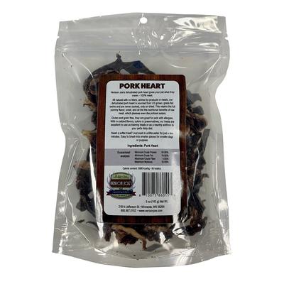 Show full view: Venison Joe's Single Ingredient Pork Heart Dehydrated Dog Treat, 5-oz bag slide 3 of 3