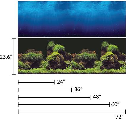 Show full view: Vepotek Double-Sided Fish Aquarium Background, Deep Sea & Water Plants, Small slide 4 of 5