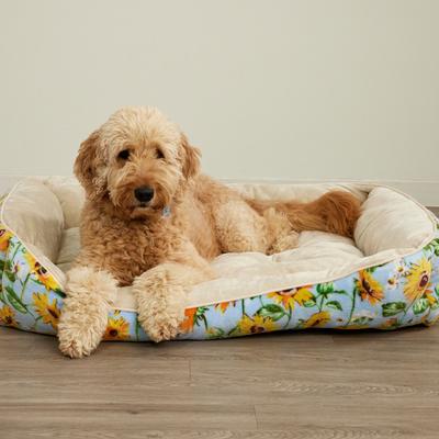 Show full view: Vera Bradley Cat & Dog Bed, Sunflower Sky, Large slide 2 of 3
