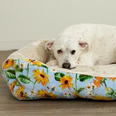 Show full view: Vera Bradley Cat & Dog Bed, Sunflower Sky, Large slide 3 of 3