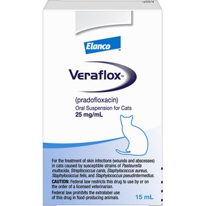 Veraflox (pradofloxacin) Oral Suspension for Cats, 25-mg/mL, 15-mL