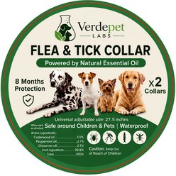 Verdepet Labs All Natural Flea & Tick Collar for Dogs