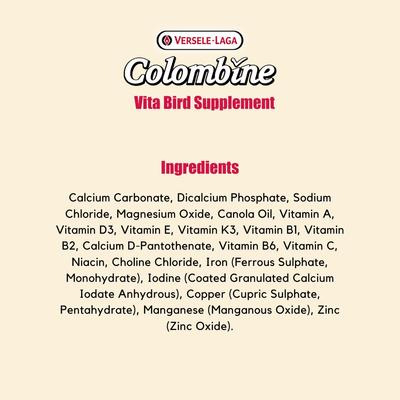 Show full view: Versele-Laga Colombine Vita Bird Supplement, 8.8-lb tub slide 3 of 4
