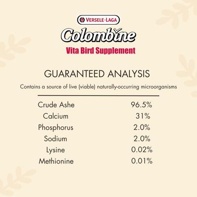 Show full view: Versele-Laga Colombine Vita Bird Supplement, 8.8-lb tub slide 4 of 4