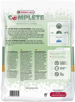 Show full view: Versele-Laga Complete All-In-One Nutrition Hamster & Gerbil Food, 2.5-lb bag slide 2 of 5