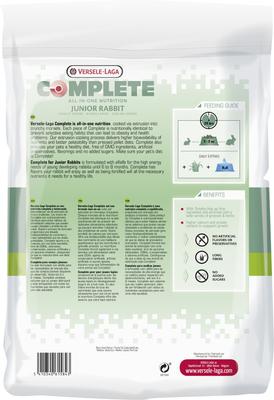 Show full view: Versele-Laga Complete All-In-One Nutrition Junior Rabbit Food, 3-lb bag slide 2 of 6