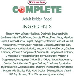 Versele-Laga Complete Pellet Adult Rabbit Food, 3.5-oz bag slide 2 of 4
