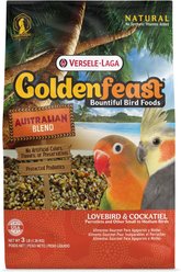 Versele-Laga Goldenfeast Australian Blend Lovebird & Cockatiel Bird Food, 3-lb bag