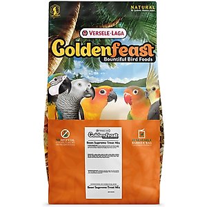 Versele-Laga Goldenfeast Bean Supreme Treat Mix Parrot & Macaw Bird Treats, 17.5-lb bag