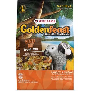 Versele-Laga Goldenfeast Bonita Nut Treat Mix Parrot & Macaw Bird Treats, 3-lb bag