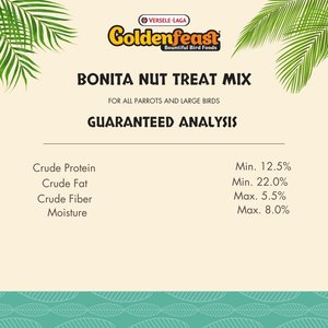 Versele-Laga Goldenfeast Bonita Nut Treat Mix Parrot & Macaw Bird Treats, 3-lb bag