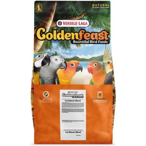 Versele-Laga Goldenfeast Caribbean Blend Parrot & Macaw Bird Food, 17.5-lb bag