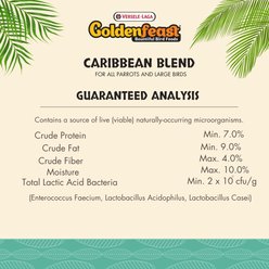 Versele-Laga Goldenfeast Caribbean Blend Parrot & Macaw Bird Food, 3-lb bag slide 2 of 4