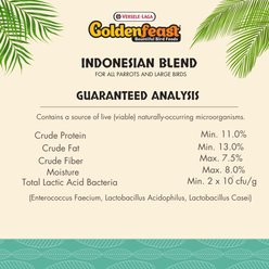 Versele-Laga Goldenfeast Indonesian Blend Parrot & Macaw Bird Food, 17.5-lb bag slide 2 of 4