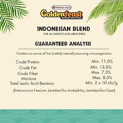 Versele-Laga Goldenfeast Indonesian Blend Parrot & Macaw Bird Food, 3-lb bag slide 2 of 4