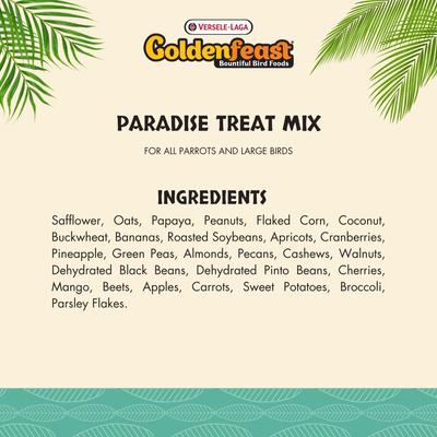 Show full view: Versele-Laga Goldenfeast Paradise Treat Mix Parrot & Macaw Bird Treats, 17.5-lb bag slide 3 of 5