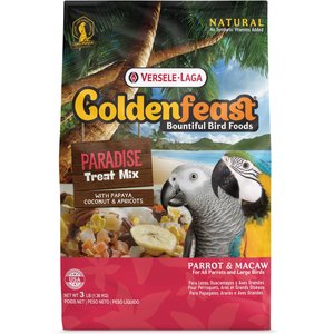 Versele-Laga Goldenfeast Paradise Treat Mix Parrot & Macaw Bird Treats, 3-lb bag