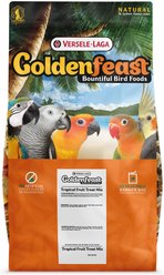 Versele-Laga Goldenfeast Tropical Fruit Treat Mix Parrot & Macaw Bird Treats, 17.5-lb bag