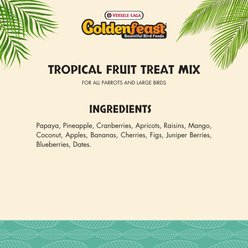 Versele-Laga Goldenfeast Tropical Fruit Treat Mix Parrot & Macaw Bird Treats, 3-lb bag slide 2 of 4