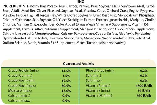 Show full view: Versele-Laga Nature Forage Blend Grain-Free Rabbit Food, 3-lb bag slide 3 of 6