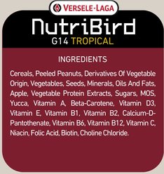 Versele-Laga NutriBird G14 Tropical Conure & Cockatiel Food, 6.6-lb bag slide 2 of 2