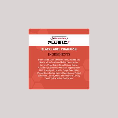 Show full view: Versele-Laga Plus I.C+ Black Label Champion Pigeon Food, 40-lb bag slide 3 of 5