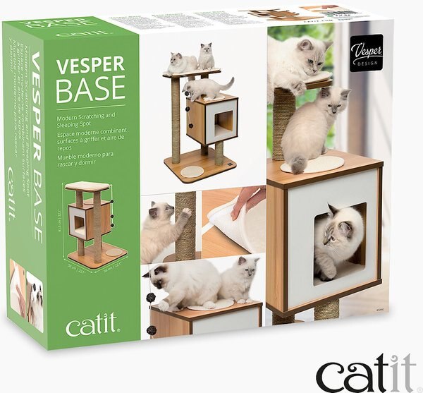 Vesper Base 32-in Modern Cat Tree & Condo