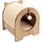 Show in main carousel: Vesper Minou 15.94-in Modern Cat Scratcher with Toy, Oak slide 1 of 6