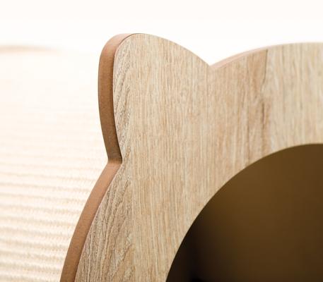 Show full view: Vesper Minou 15.94-in Modern Cat Scratcher with Toy, Oak slide 3 of 6