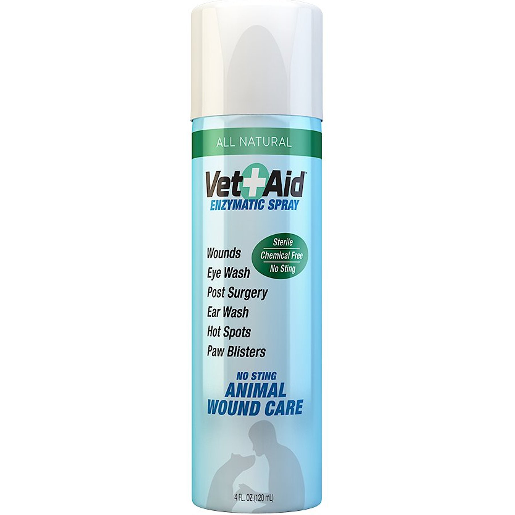Vet Aid Enzymatic Spray for Dogs, Cats, Horses & Small Pets, 4-fl oz bottle