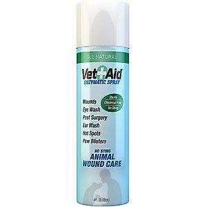 Vet Aid Enzymatic Spray for Dogs, Cats, Horses & Small Pets, 4-fl oz bottle
