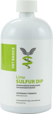 Vet Basics Lime Sulfur Dip Antimicrobial for Dogs, Cats & Horses