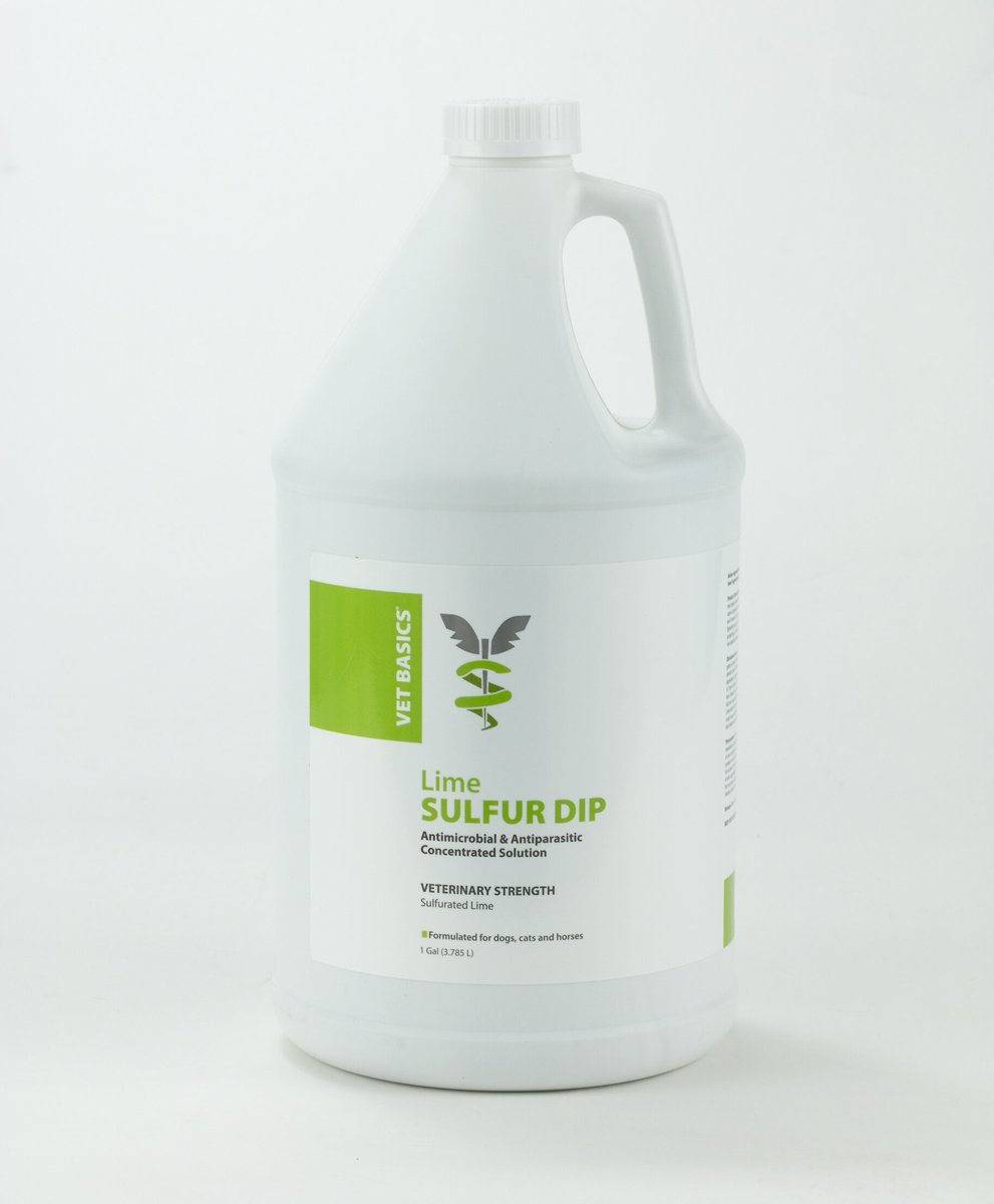 VET BASICS Lime Sulfur Dip Antimicrobial for Dogs, Cats