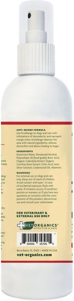 Show full view: Vet Organics EcoMange Dog & Cat Mange Skin Treatment, Soother & Disinfectant, 8-fl oz bottle slide 3 of 4