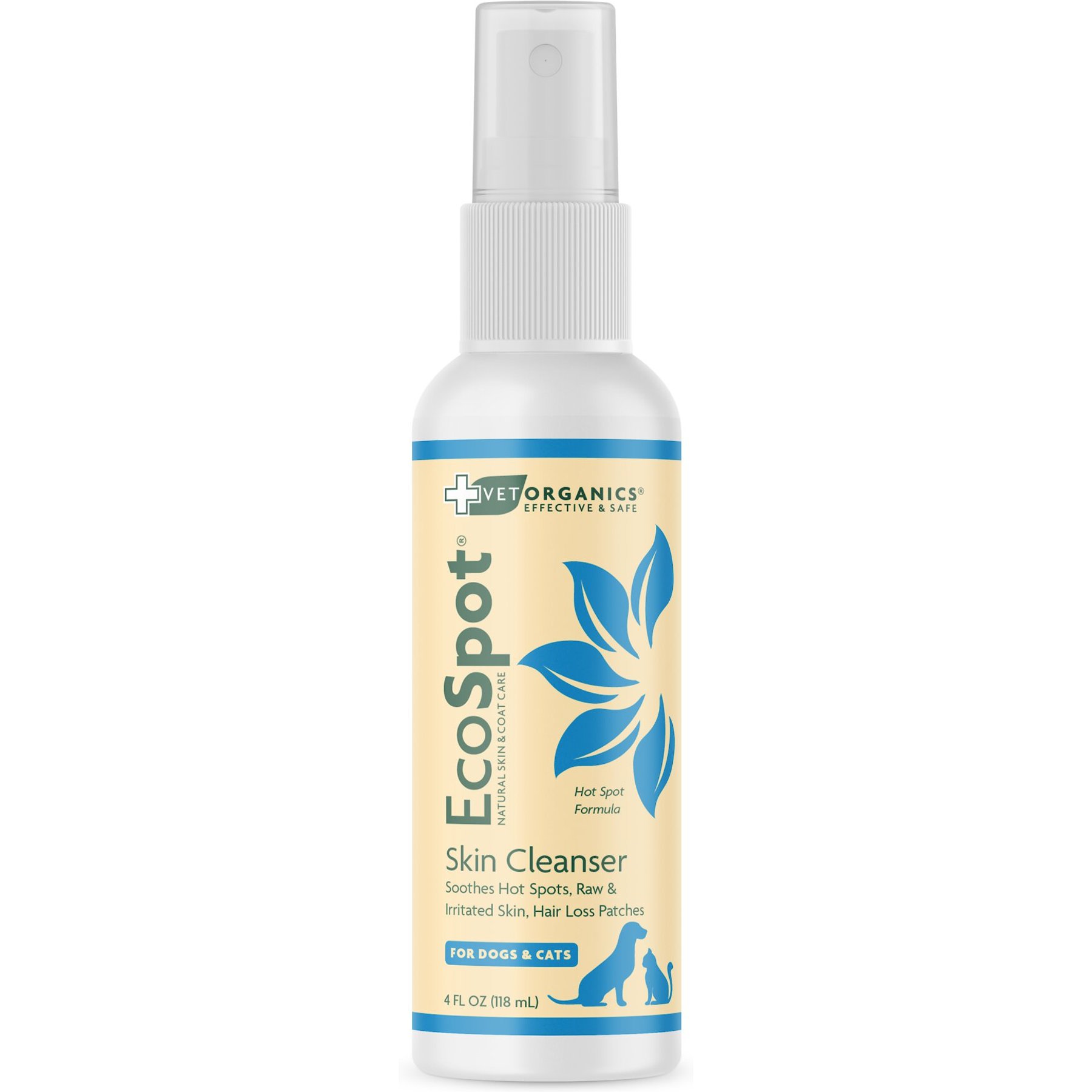 Vet Organics EcoSpot Hot Spot Dog & Cat Spray, 4-fl oz bottle