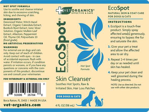 Show full view: Vet Organics EcoSpot Hot Spot Dog & Cat Spray, 4-fl oz bottle slide 4 of 5
