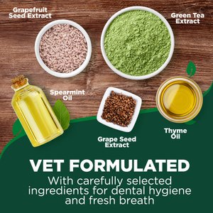 Vet's Best Dental Care Finger Wipes Dog & Cat Dental Wipes, 50 count