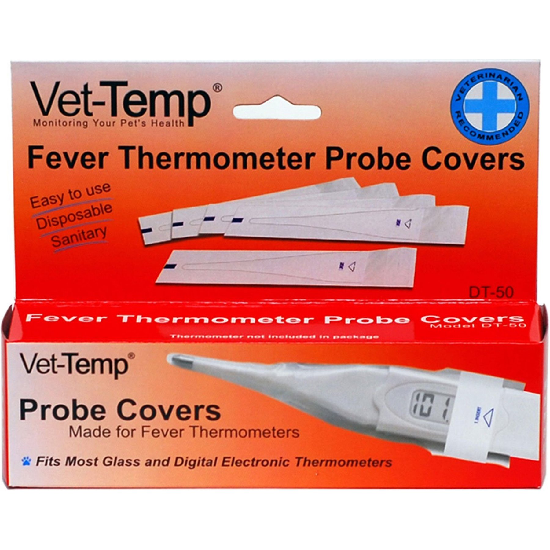 Vet-Temp Digital Thermometer Probe Covers