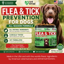 Vet Treat Flea & Tick Oral Treatment for Dogs, 9-oz jar slide 2 of 8