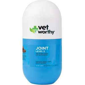 Vet Worthy Joint + Hemp Soft Chews Dog Supplement, 30 count